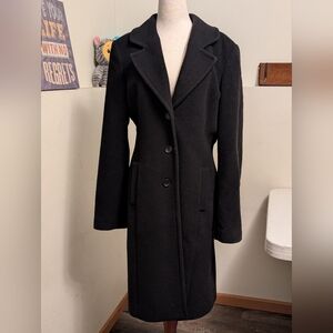 Express Elegant Black Trench Coat